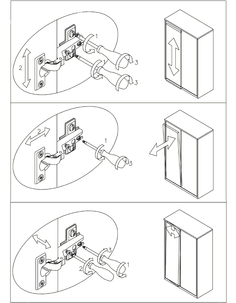 Как отрегулировать двери шкафа купе