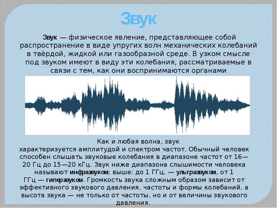§ 6. звуковые волны: