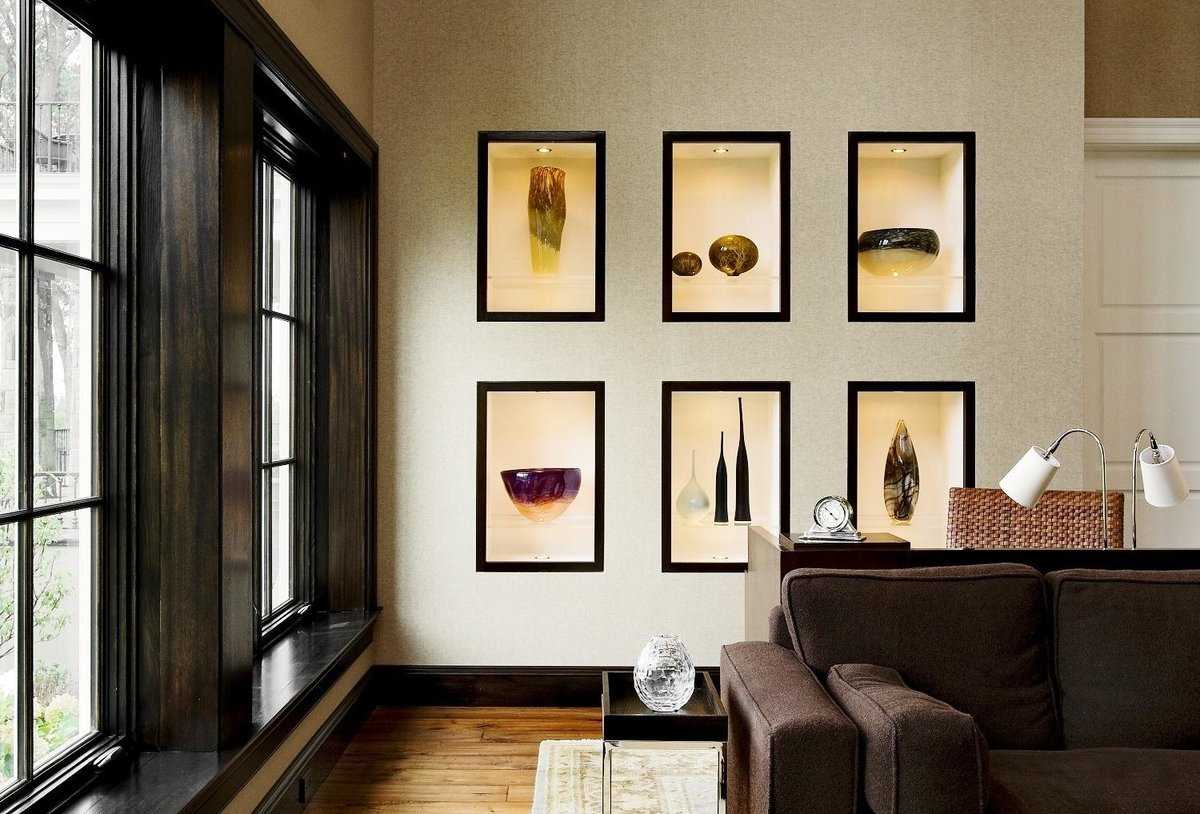 Ниша в гостиной: 100 фото лучших примеров дизайна, идеи оформления