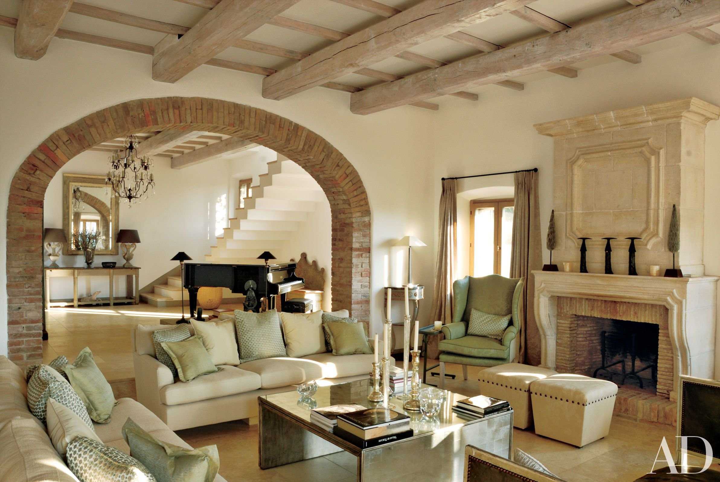 Итальянский стиль в интерьере, дизайн квартиры в итальянском современном стиле, проект гостиной