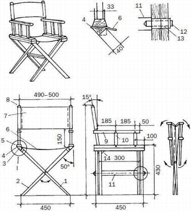 ⚒ изготовление раскладного стула своими руками: комфорт на природе и в пути