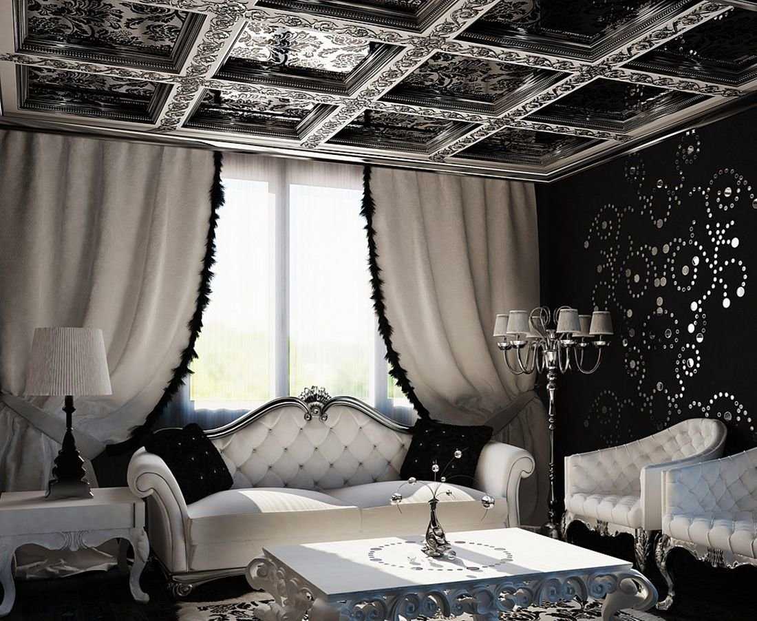 Золотая спальня, интерьер роскоши и гламура