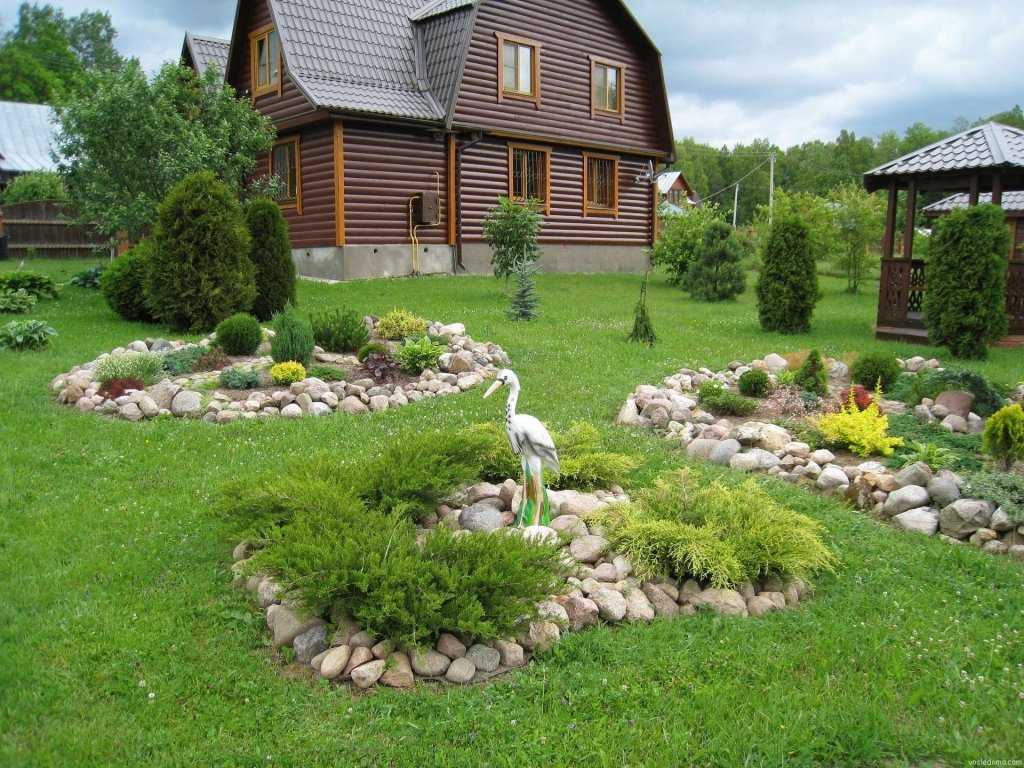 Ландшафтный дизайн загородного дома: красивый ландшафт и благоустройство участка своими руками