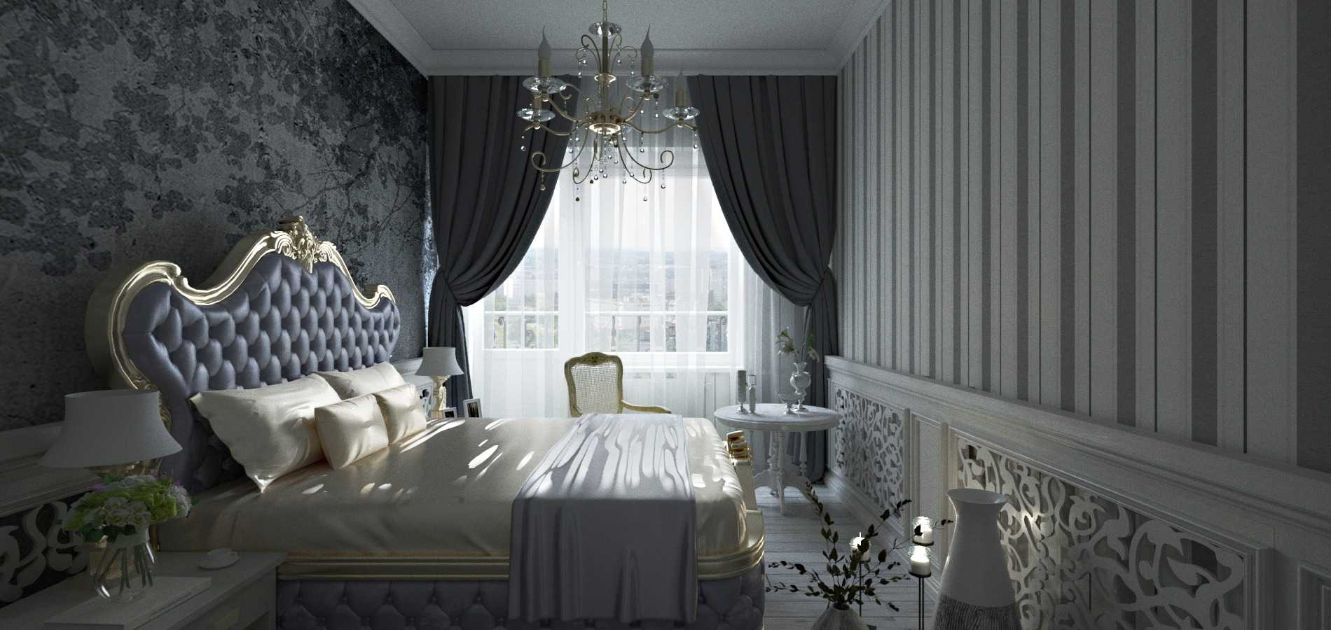 Золотая спальня - 86 фото вариантов роскошного интерьера