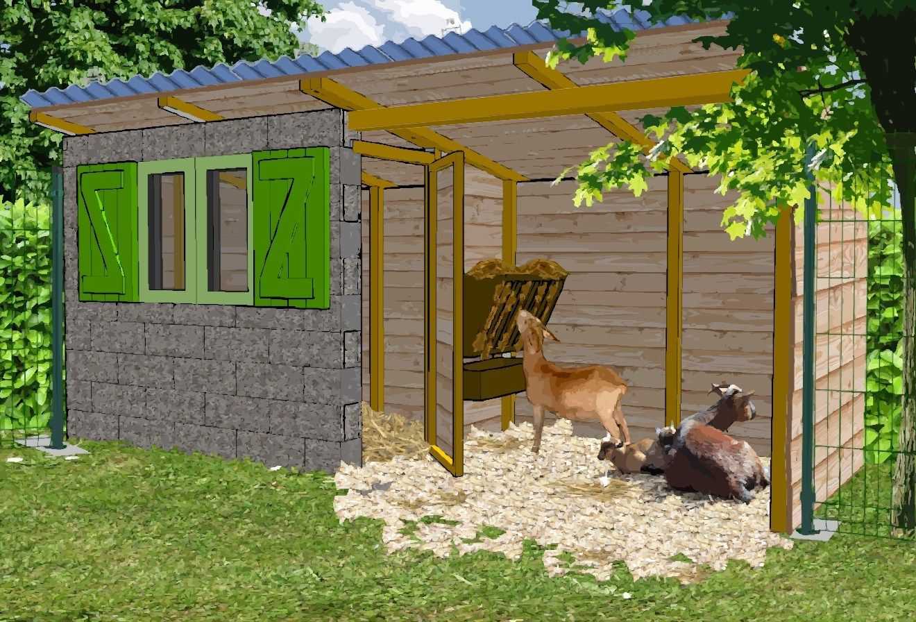 Как построить козлятник своими руками все о постройке и обустройстве помещения для коз