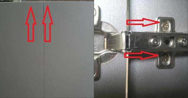 Подробная инструкция по регулировке петель на дверях шкафа