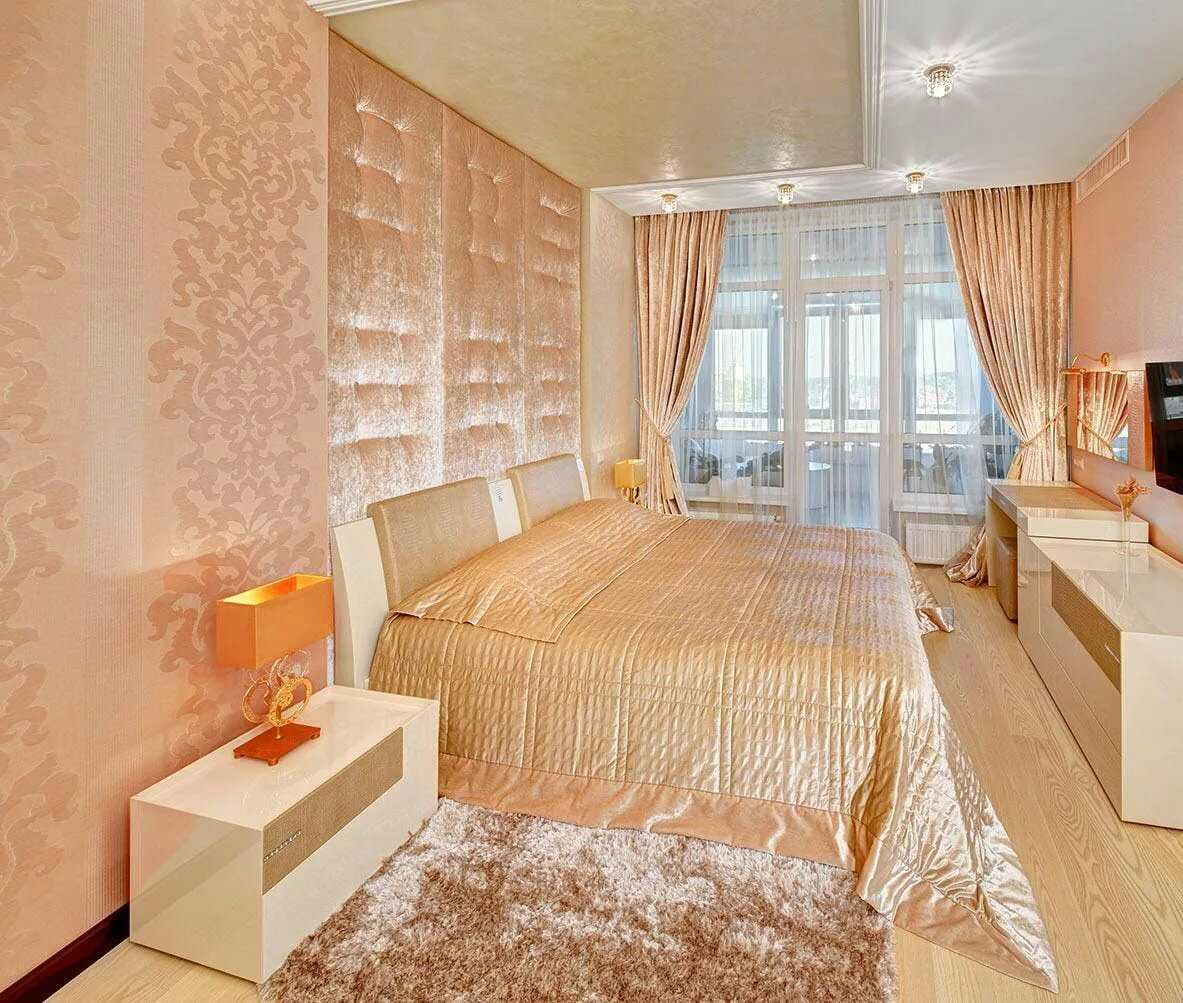 Стоит отметить, что Персиковая спальня  это очень смелое решение в интерьереСочетать этот цвет не очень просто Посмотрите фото как это сделали дизайнеры