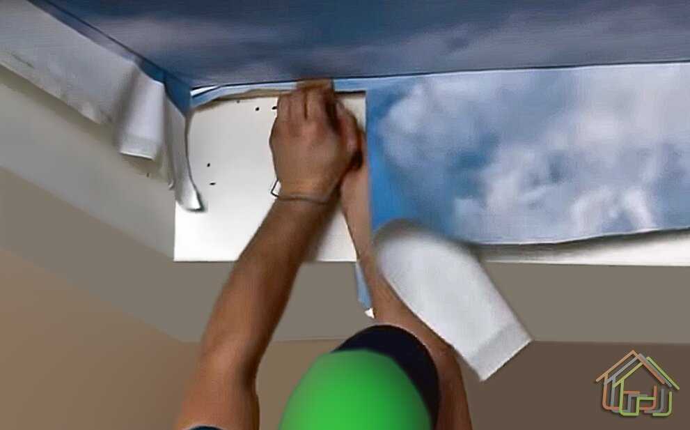 Особенности и установка тканевых натяжных потолков