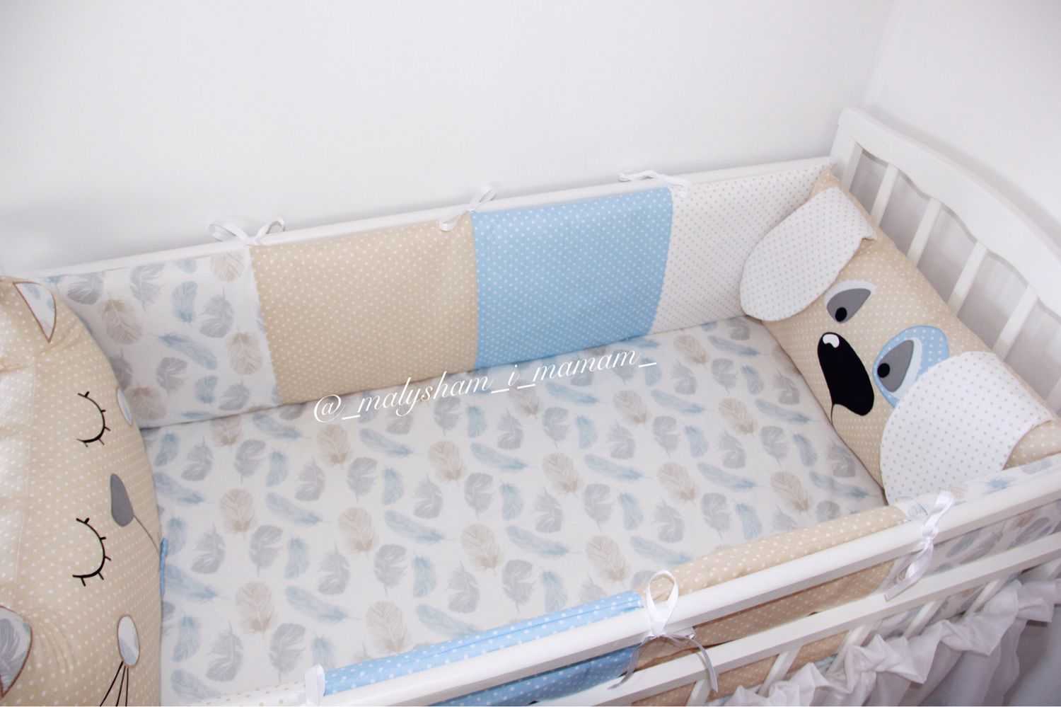 Бортики в кроватку для новорожденных своими руками - пошаговая инструкция