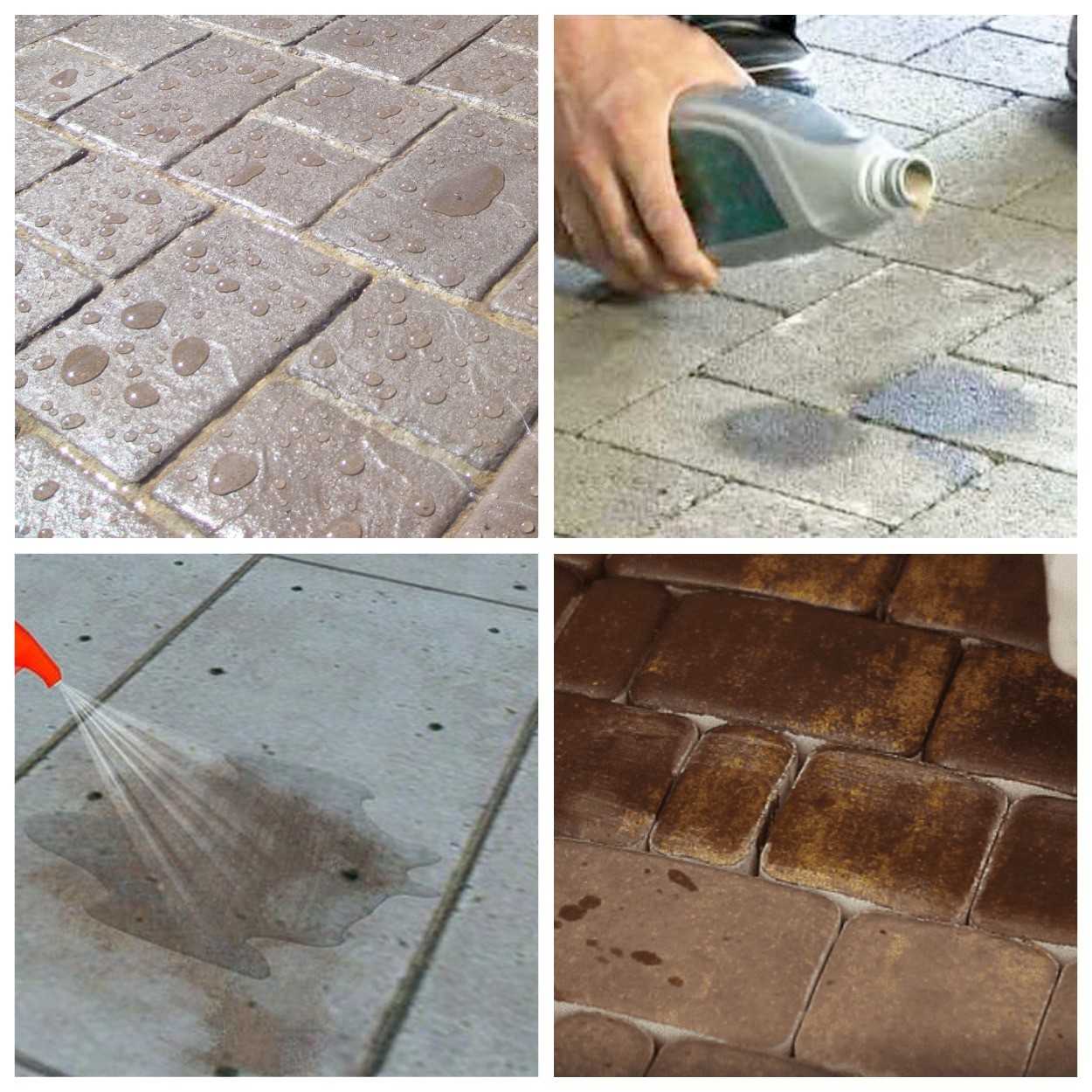 Чем и как можно отмыть тротуарную плитку от цемента?