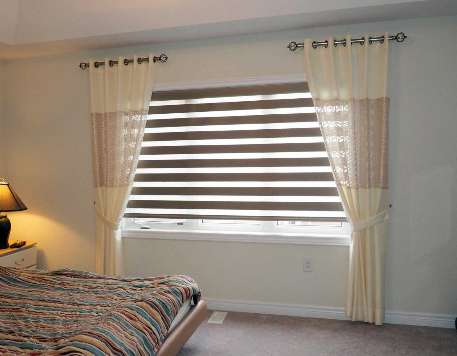 Короткие шторы в спальню (145 фото): эксклюзивные варианты дизайна
