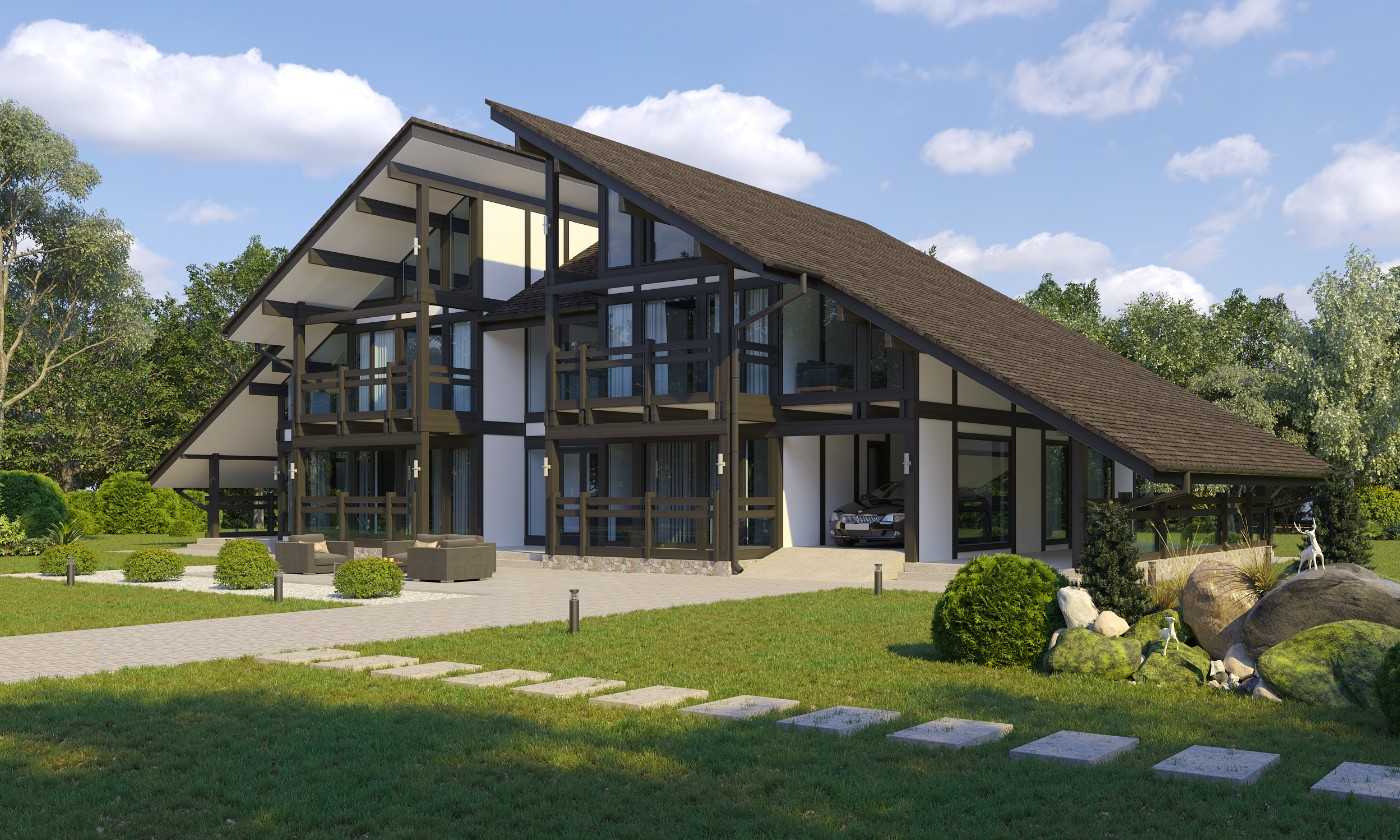 Как сделать фасад дома в немецком стиле своими руками?