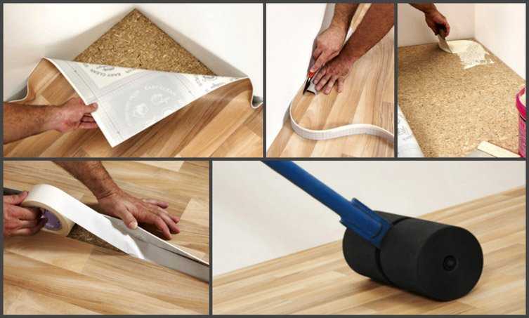Как стелить линолеум на деревянный пол: укладка своими руками