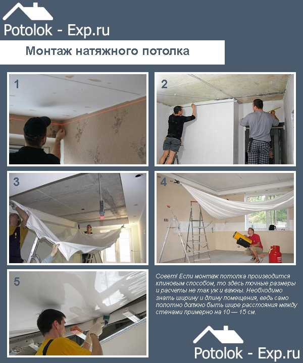 Как установить тканевый потолок своими руками пошаговая инструкция по монтажу
