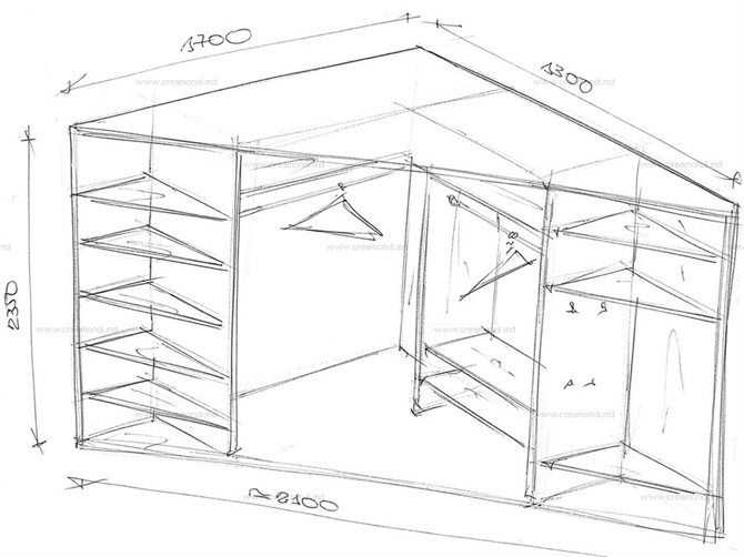 Как сделать угловой шкаф своими руками на примере готового проекта чертежа