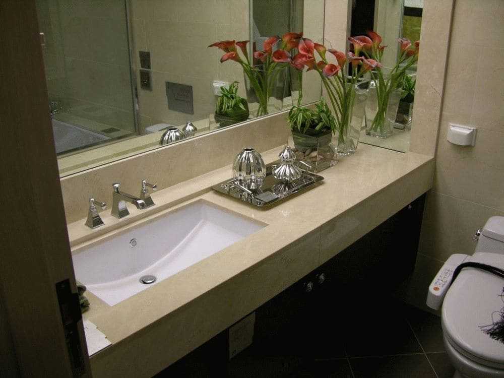 6 советов по выбору столешницы для ванной комнаты