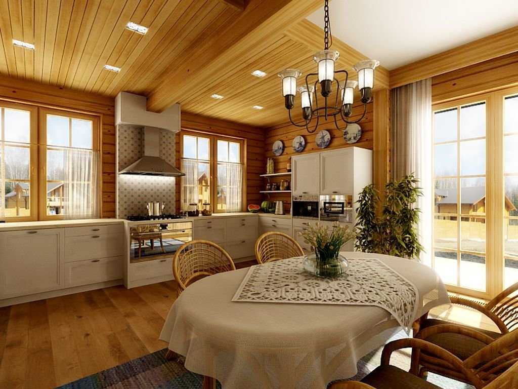 Интерьер в охотничьем стиле, дизайн комнаты охотника, потолки в деревянном доме с камином