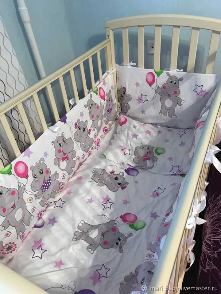Бортики в кроватку для новорожденных своими руками - как сшить с фото инструкцией