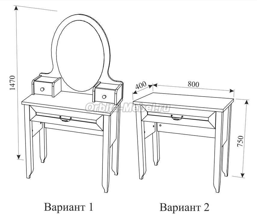 Как сделать туалетный столик: выбор модели и пошаговые инструкции