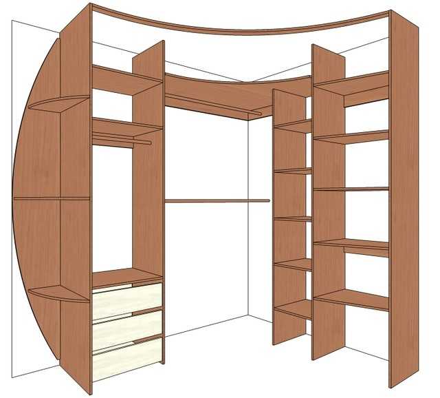 Встроенный шкаф купе в спальню: дизайн в современном стиле
 - 19 фото