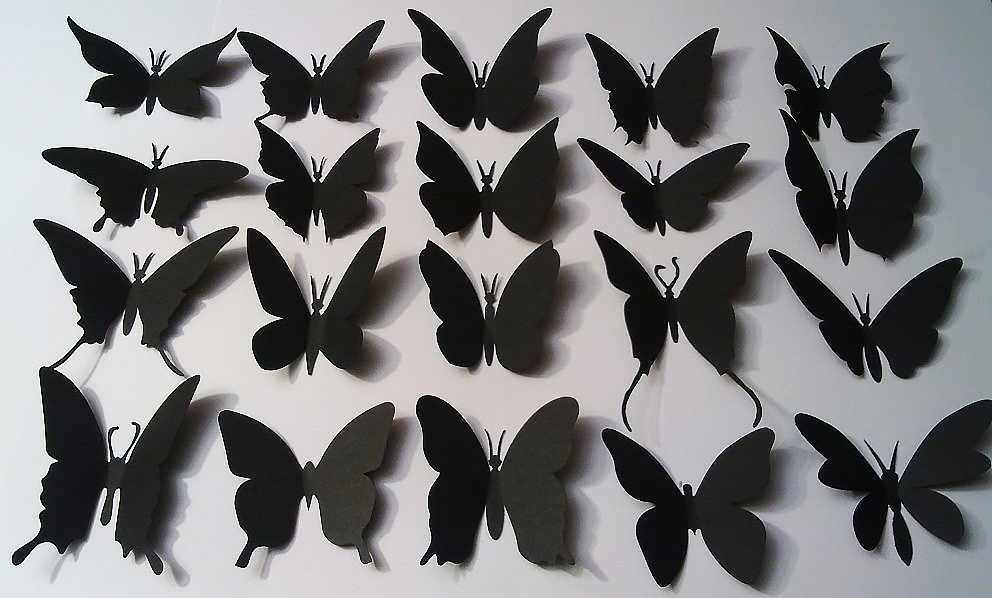 Бабочки на стену своими руками