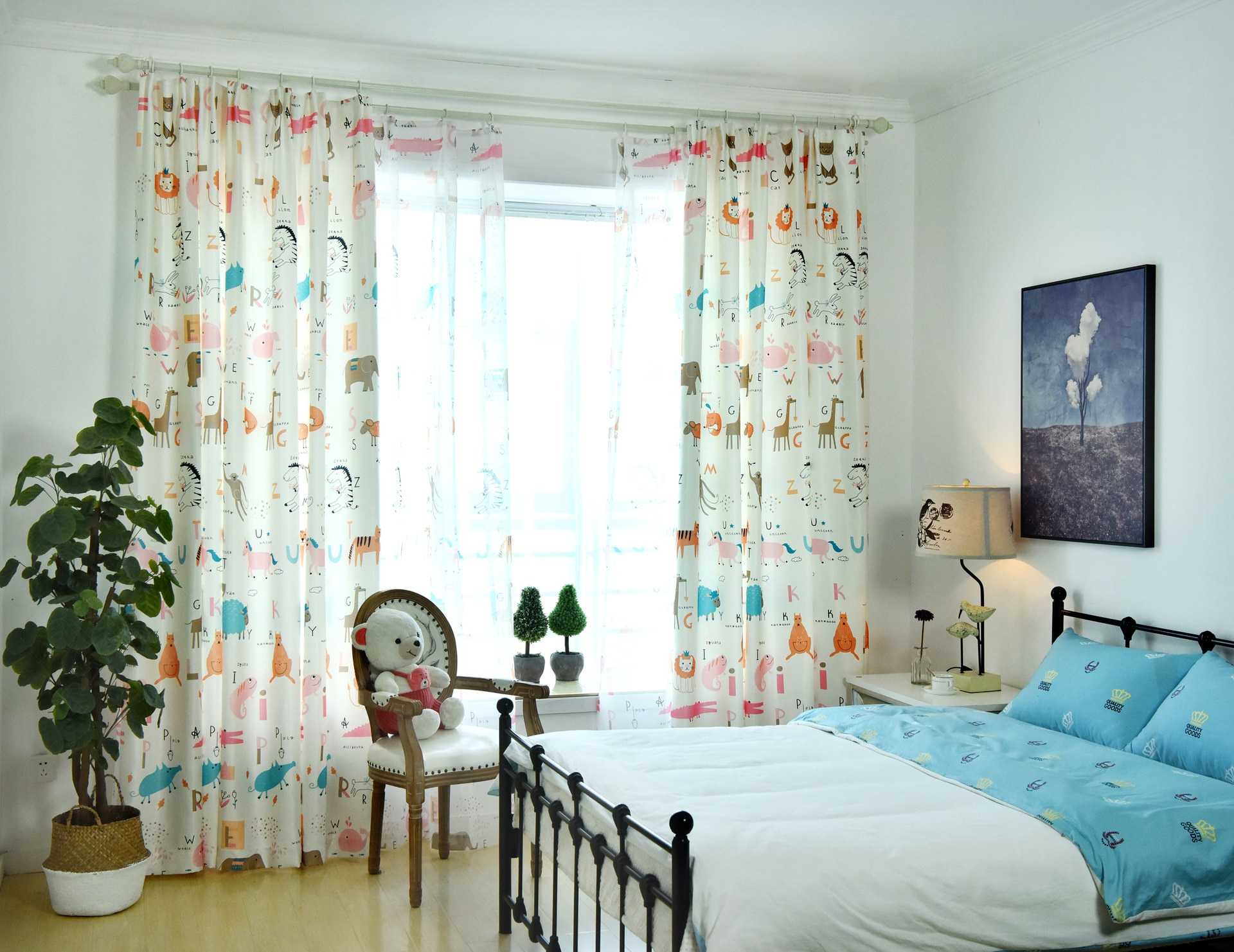 Дизайн штор для детской комнаты — 55 фото новинок штор в интерьере детской