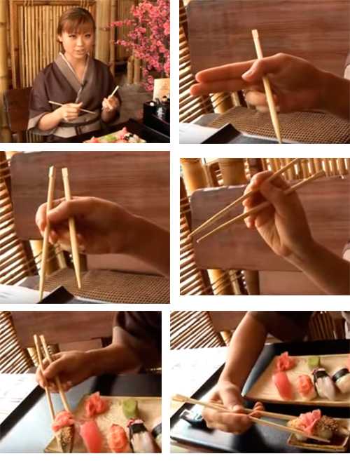 Как правильно держать палочки для суши: поэтапно фото для начинающих